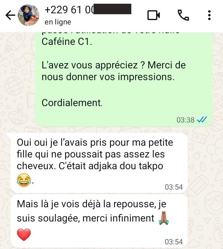 Huile pour Cheveux Cafféine C1