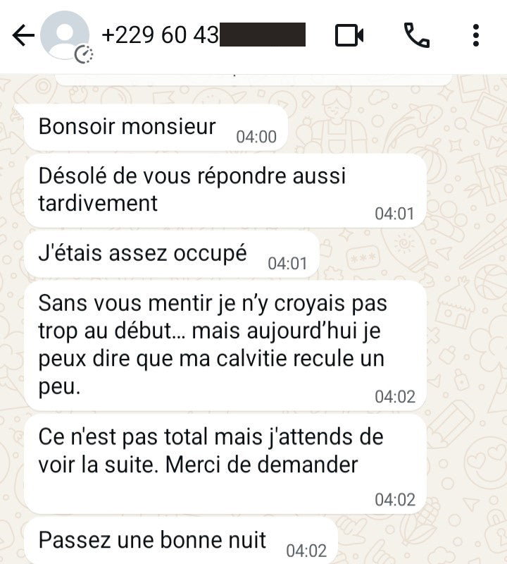 Huile à la Cafféine C1 contre la chute de cheveux