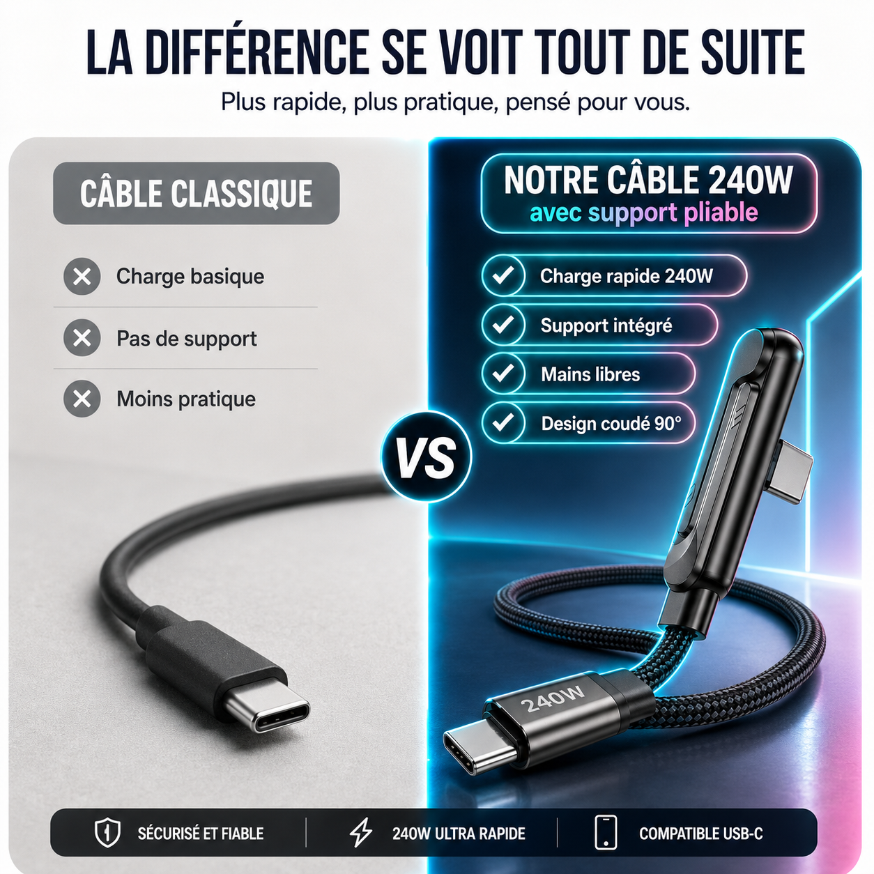 Chargeur Type C multi fonctions