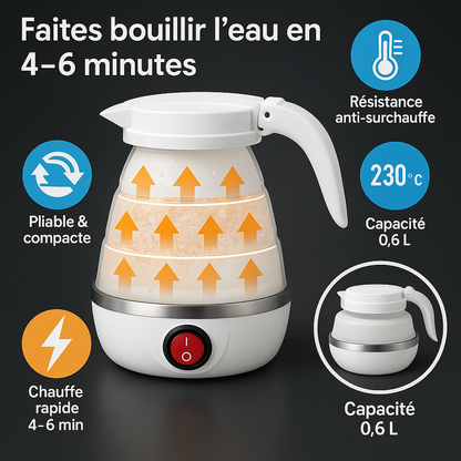 Bouilloire électrique pliable