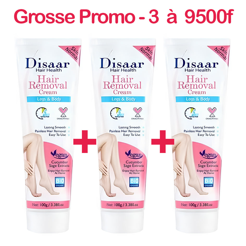 Pack de 3 Crèmes épilatoire Disaar à 9500f