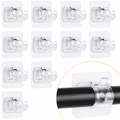 Lot de 6 supports rideaux + 2 offerts