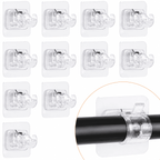 Lot de 6 supports rideaux + 2 offerts