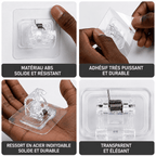 Lot de 6 supports rideaux + 2 offerts