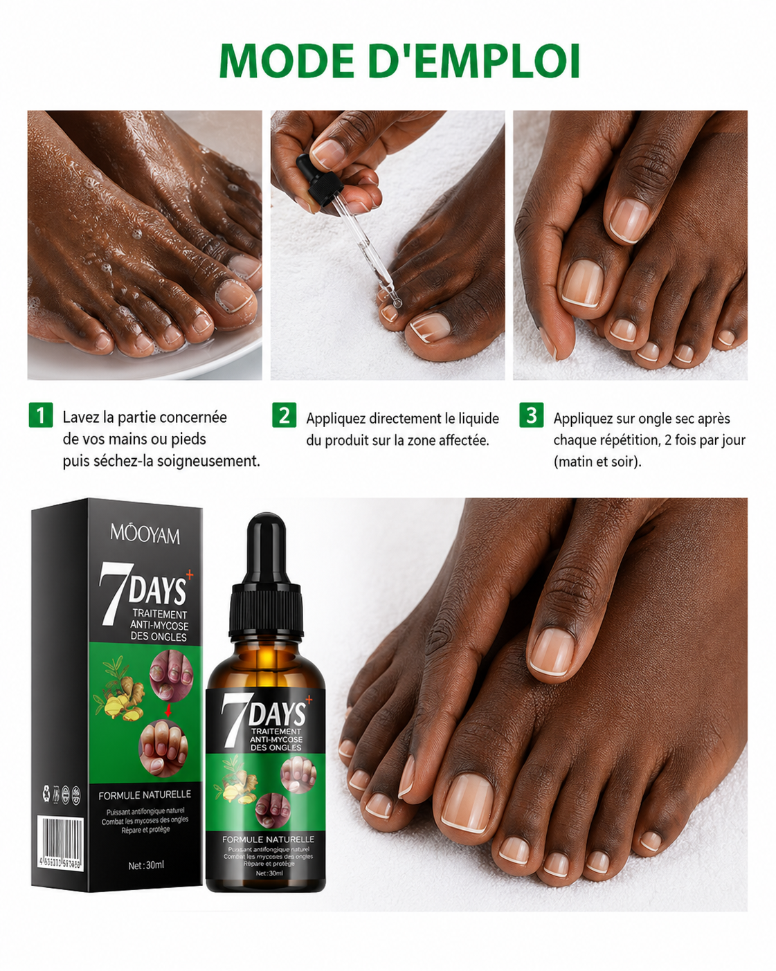 Huile réparatrice d'ongles